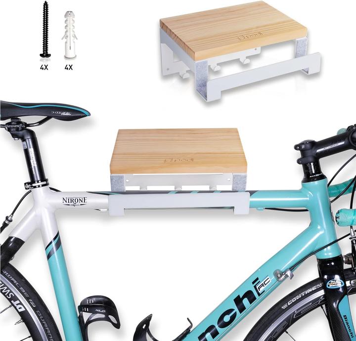 Actual product image Pedl Velowandhalterung mit Regal und Haken