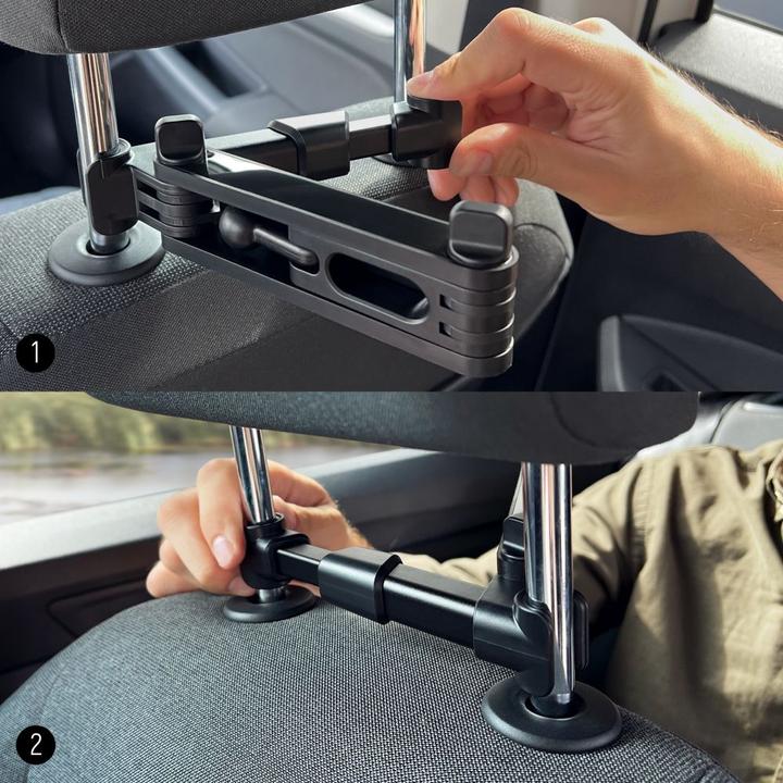 Image du produit Wozinsky support d'appuie-tête réglable pour tablette ou téléphone noir