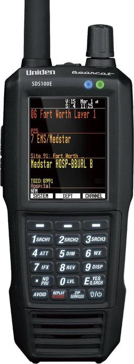 Produktbild Uniden SDS100EDN-Scanner, DMR-fähig, NXDN-fähig (2D-Barcodes, Text)