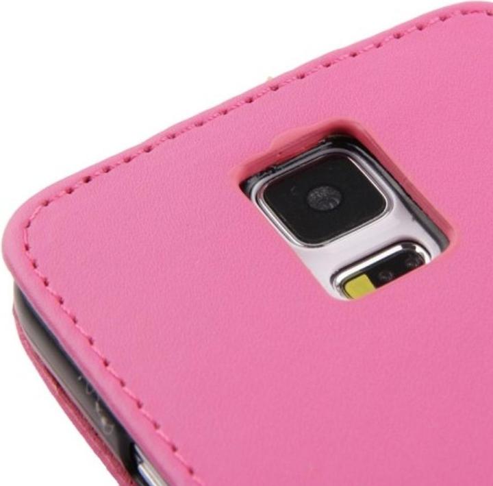Produktbild König Design Flip Handy Tasche Case für Handy Samsung Galaxy S5 / S5 Neo Pink (Samsung Galaxy S5 Neo, Samsung Galaxy S5)