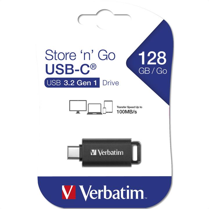 Energie-Label Verbatim Retractable 128GB USB 3.2 Gen 1 USB-C (128 GB, USB-C)