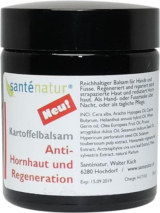 Actual product image Santénatur Potato Balsam Anti Cornea and Regeneration (Foot deodorant & powder, 50 ml)