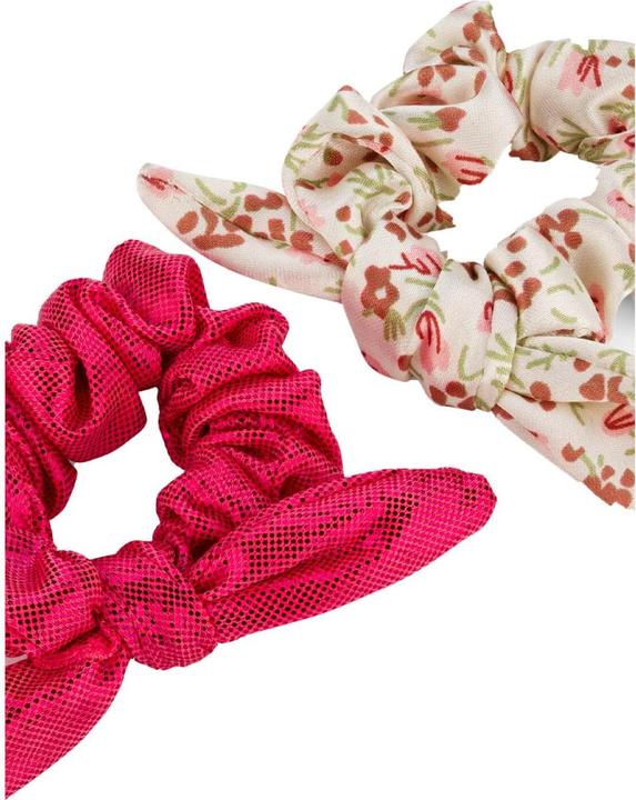 Actual product image Trisa Scrunchie with loop for children, red & beige-fuchsia