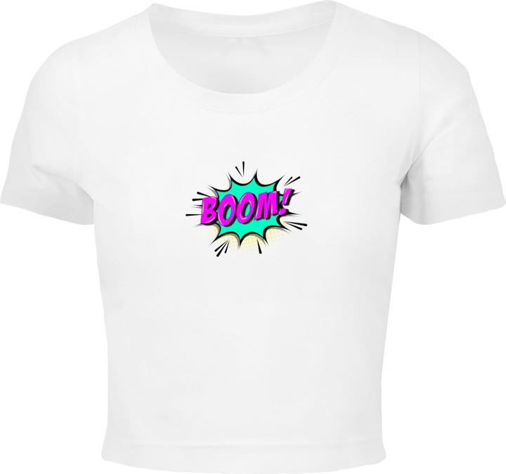 Image du produit Merchcode Tee BOOM Cropped pour femme - 118545 (M)