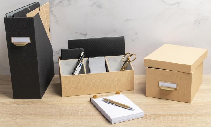 Image du produit Exacompta Organiseur de bureau 4 compartiments OfficeByMe - Beige