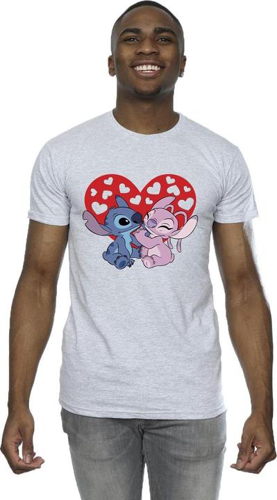 Immagine prodotto Disney Lilo & Stitch Hearts Maglietta Uomo (4XL)