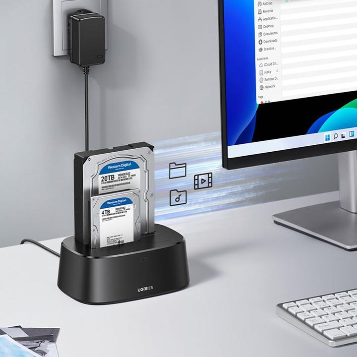 Produktbild Ugreen SATA Hard Drive Docking Station für 2.5" und 3.5" SSD HDD