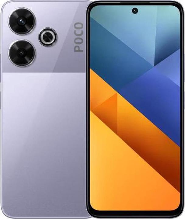 Actual product image Xiaomi Poco M6 EU (128 GB, Purple, 6.79", Hybrid Dual SIM, 4G)
