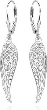 Agato Silver dangle earrings Angel wings AGUC2360L