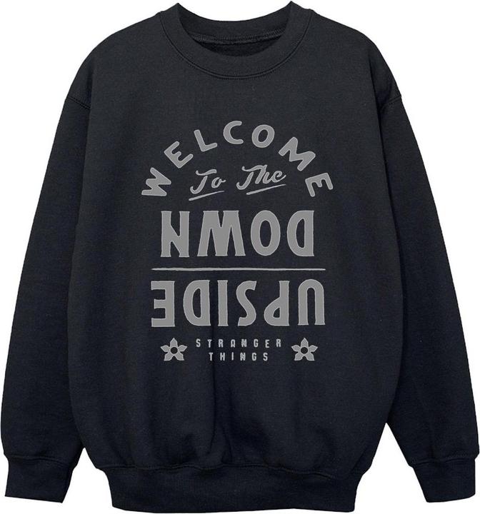 Netflix Stranger Things Welcome To Upside Down Sweatshirt Jungen