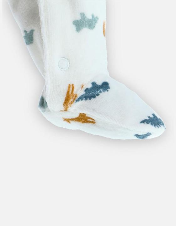 Actual product image Noukies Romper suit velour with animals white size 68 (68)