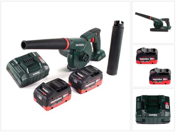 Produktbild Metabo AG 18 Akku Gebläse 18 V + 2x LiHD Akku 8,0Ah + Ladegerät (Akkubetrieb, Laubbläser)