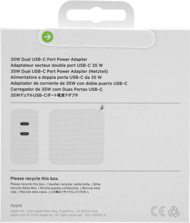 Immagine prodotto Apple USB-C Power Adapter (35 W)