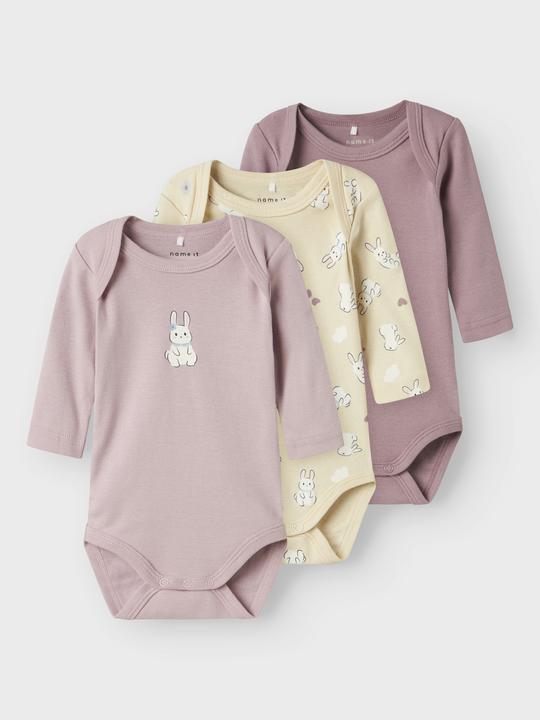 Actual product image Name it Nbfbody 3p Ls Summr Sand Rabbit Noos (92)