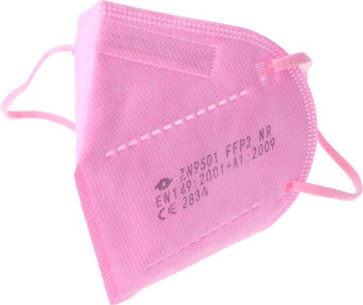 Produktbild AccuCell 20 Stück FFP2 Maske Pink 5-Lagig, zertifiziert nach DIN (FFP2, 20 x)