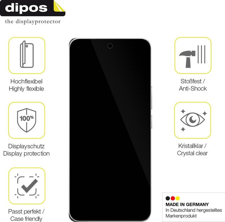Produktbild Dipos 3D Full Cover Schutzfolie (1 Stück, Honor 200 Pro)