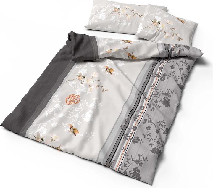 Image du produit Lotus Bettwaren Literie en satin Kichiro (Housse de couette, 200 x 210 cm)