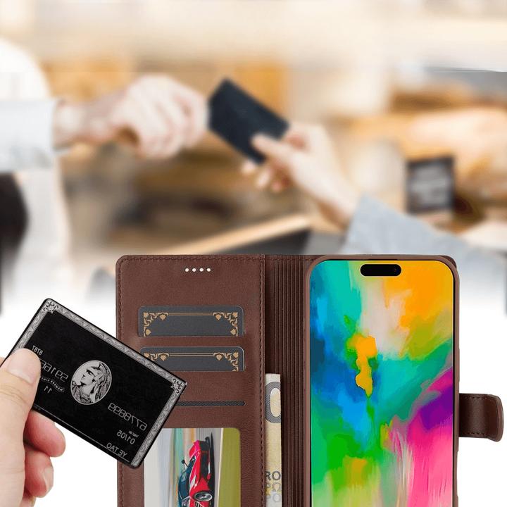 Produktbild LC.Imeeke iPhone 16 Pro Max - Leder Etui Hülle (Apple iPhone 16 Pro Max)