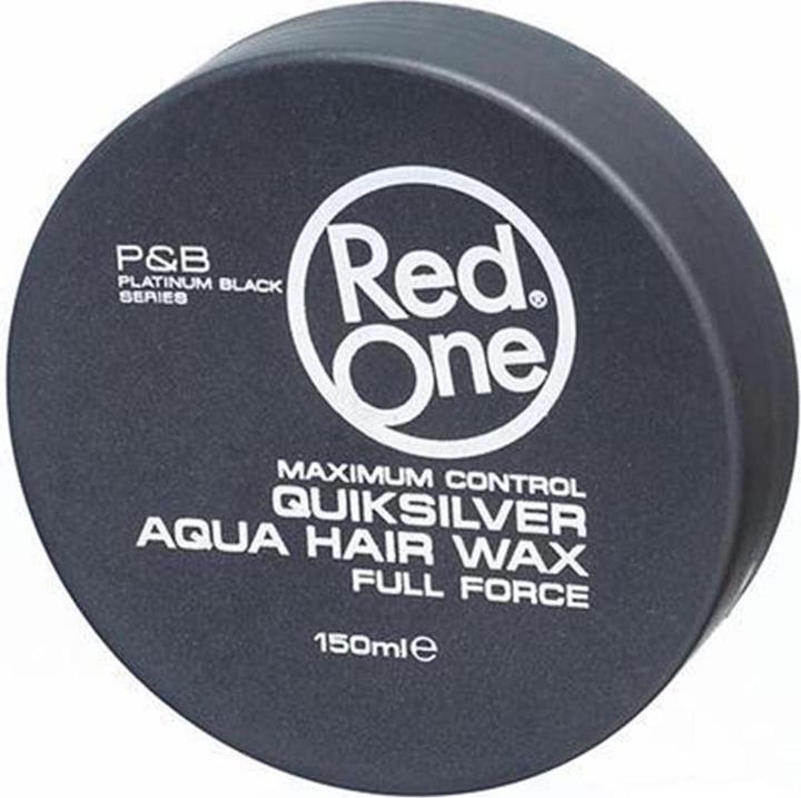 NoName RED ONE Aqua Hair Gel Wax Full Force wosk do włosów Quicksilver 150ml (Haargel, 150 ml)