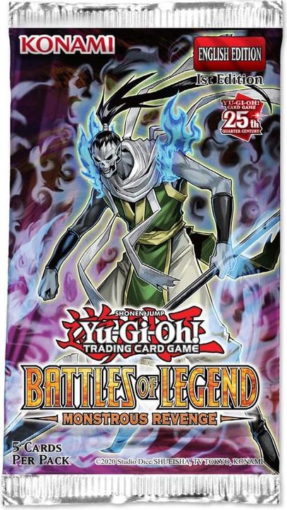Actual product image Yu-Gi-Oh Battles of Legend Monstrous Revenge Booster - 1st Edition -! (English, Booster Pack)