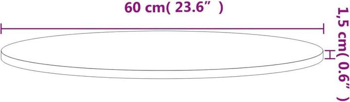 Actual product image VidaXL Gillian (Ø 60 x 1.5 cm)