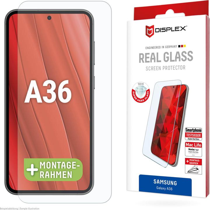 Displex Real Glass, 2D Panzerglas (1 Stück, Samsung Galaxy A36)