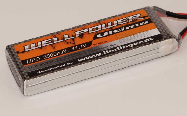 Produktbild Wellpower Lipo Akku Ultima 3S 35/70C CH5/8 XT-60 (11.10 V, 3300 mAh)