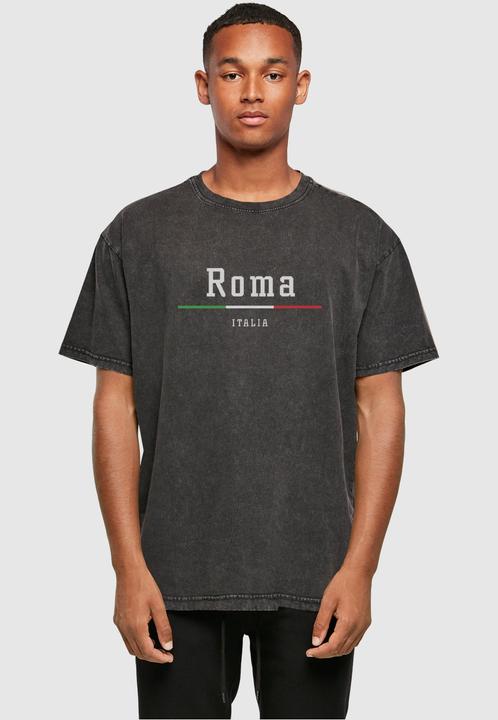 Actual product image Merchcode Roma X Acid Washed Heavy Oversize Tee - 112535 (XL)