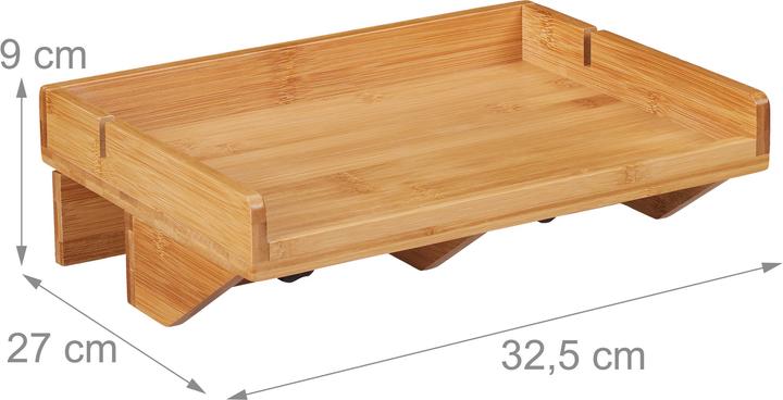 Image du produit Relaxdays Tablette lit (33 x 24 x 9.5 cm, 9.49 l)
