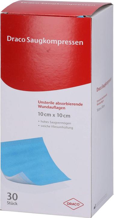 Actual product image Dr. Ausbüttel & Co. Absorbent pads non-sterile 10x10cm Draco, 30 pcs KOM