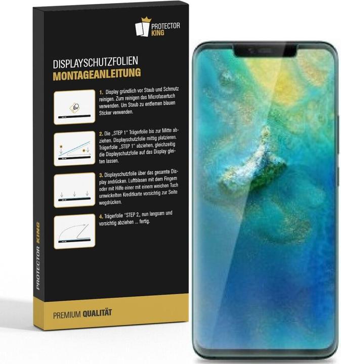 Produktbild Protectorking 2x Panzerfolie Anti-Shock HD Klar (1 Stück, Huawei Mate 20 Pro)