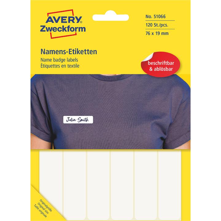 Actual product image Avery Name labels