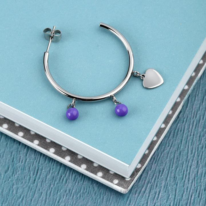 Image du produit La Petite Story Heart Boucle d'oreille unique (Acier inoxydable)