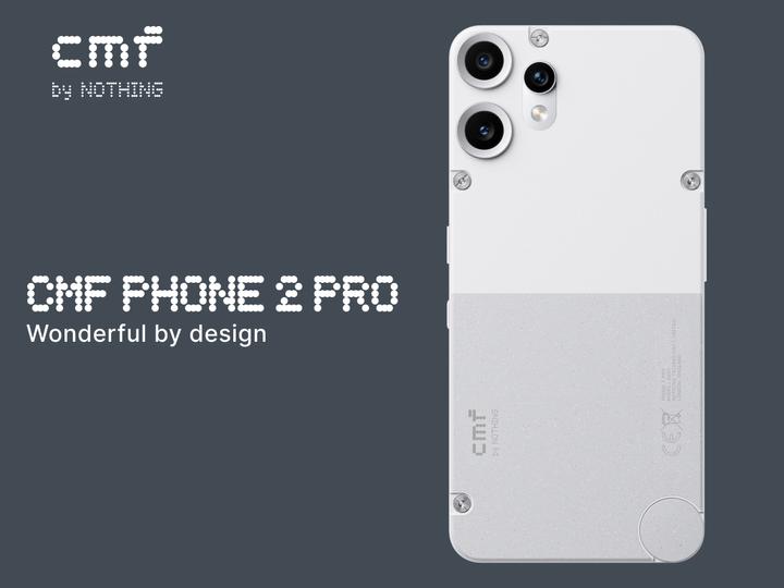 Produktbild CMF Phone 2 Pro (128 GB, White, 6.77", Dual SIM, 50 Mpx, 5G)