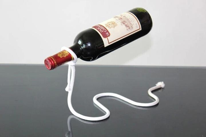 Image du produit PhoneLook Support à bouteille de vin corde magique pour cuisine et salle à manger (Porte-bouteilles de vin)