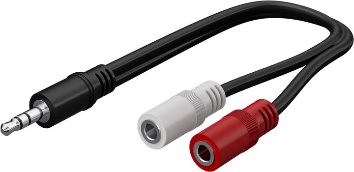 Produktbild Goobay Audio Y Kabeladapter 3,5 mm, 1x Stecker 2x Buchse mono (0.20 m)