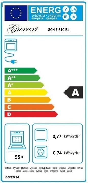 Energie-Label Gurari GCH E 610 BL+GCH S 211 60 BL N
