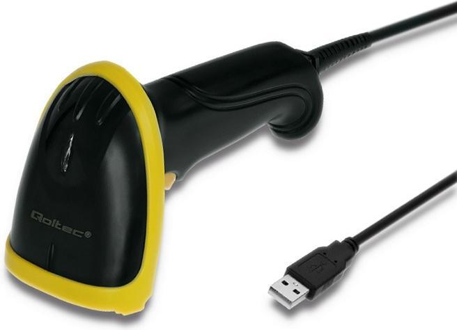 Qoltec 50867 Barcode scanner 1D 2D USB Black (1D barcodes, 2D barcodes)
