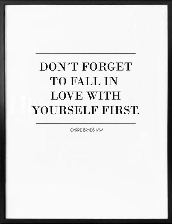 Produktbild Trenddeko Don't forget to fall in love (24 x 30 cm)