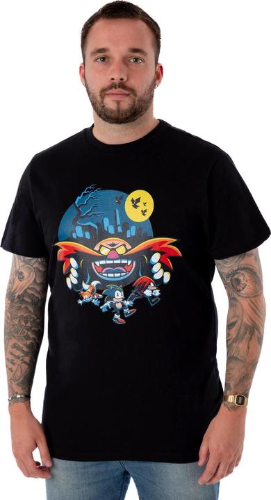 Immagine prodotto Sonic The Hedgehog Maglietta Halloween Dottore Eggman Maniche Corte Uomo (S)