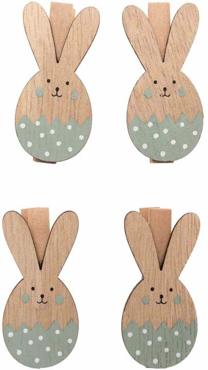 Image du produit Rico Design Clip décoratif lapin de Pâques 4 pièces, doré (4 x, 2 x 10 x 13 cm)