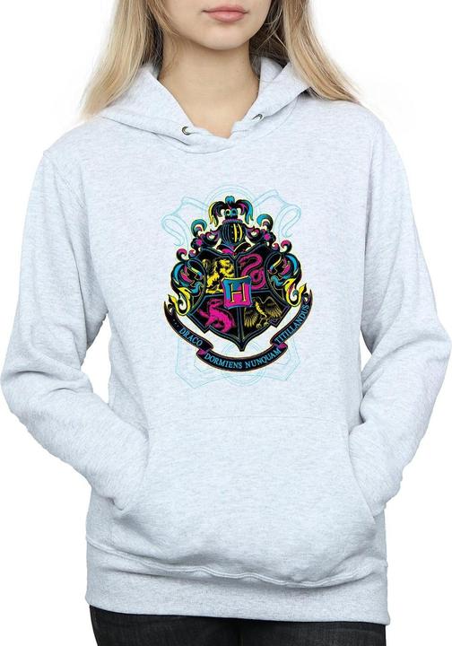 Produktbild Neon Hogwarts Crest Kapuzenpullover (XL)