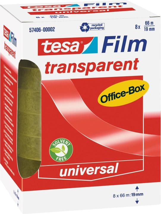 Immagine prodotto tesa tesafilm TRASPARENTE - con forte adesione - non invecchiante e resistente allo strappo (19 mm)