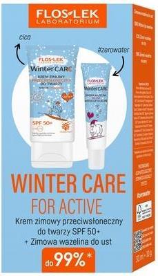 Image du produit Floslek Floslekset Winter Care For Active Protective Cream For Face 30ml and Lip Balm 10g (Set soin du visage)