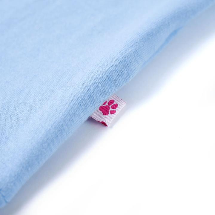 Immagine prodotto VidaXL Maglietta da bambino con maniche arricciate blu chiaro 128,Materiale (128)