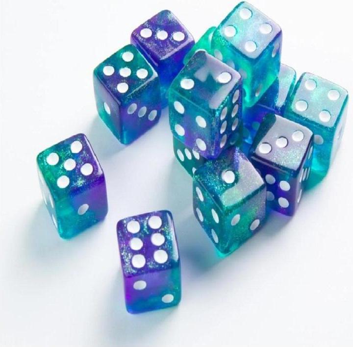 Actual product image Gamegenic Set de 12 Dés D6 - Galaxy Series : Neptune