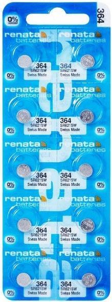 Label énergétique Renata 364 / SR621SW (10 pcs, SR60, 19 mAh)