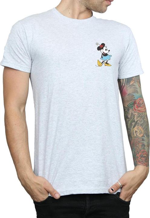 Immagine prodotto Disney Minnie Mouse Kick Chest Maglietta Uomo (L)