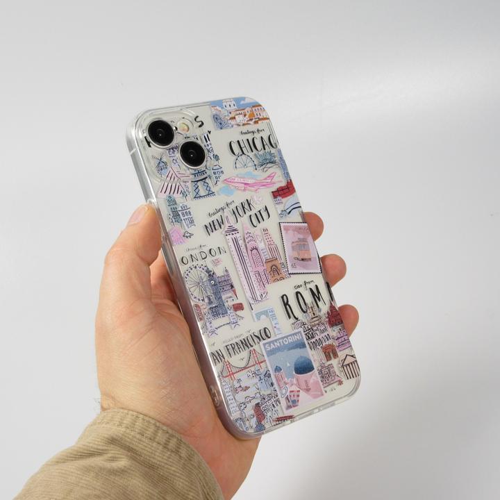 Actual product image PhoneLook Cover silicone rubber cities of the world (Apple iPhone 14)