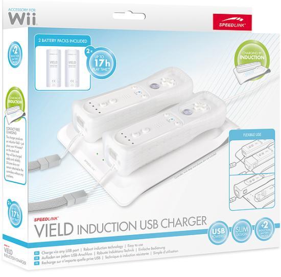 Actual product image Speedlink VIELD Induction USB Charger for Wii (Wii U, Wii)